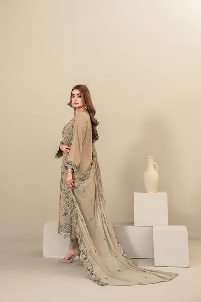 SEHEJ 3pcs Un-Stitched Emb Staple [D-5666]