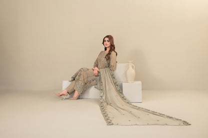 SEHEJ 3pcs Un-Stitched Emb Staple [D-5666]