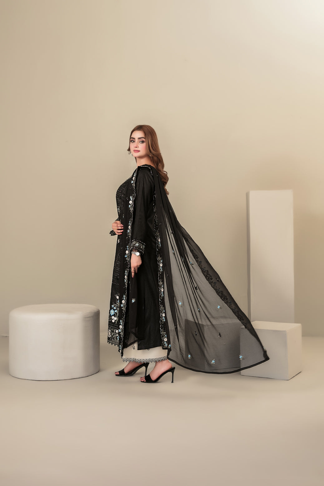 SEHEJ 3pcs Un-Stitched Emb Staple [D-5669]