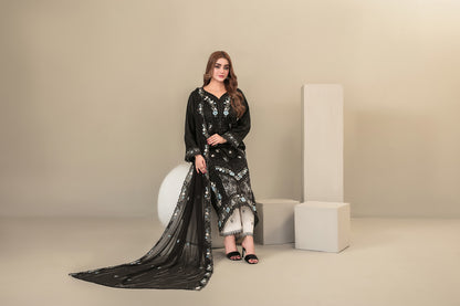 SEHEJ 3pcs Un-Stitched Emb Staple [D-5669]