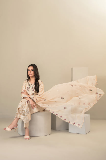 SEHEJ 3pcs Un-Stitched Emb Staple [D-5662]