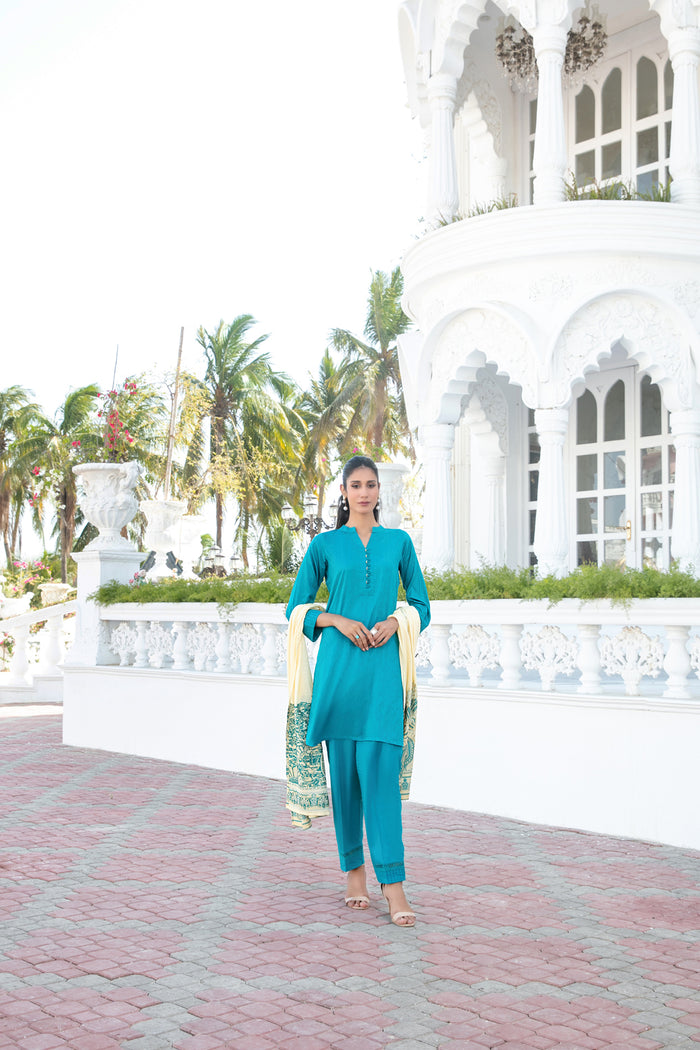 Heer Vol-1 3pcs Stitched Jacquard Lawn [D-1878]