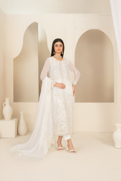 EMBER 3pcs SEMI-Stitched Emb CHIFFON