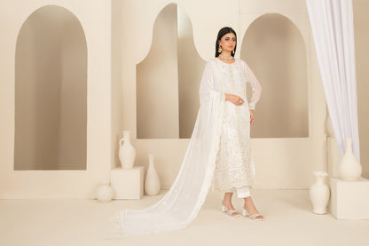 EMBER 3pcs SEMI-Stitched Emb CHIFFON