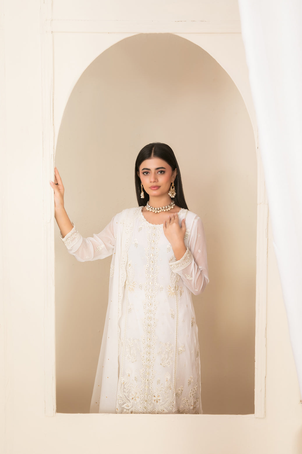 EMBER 3pcs SEMI-Stitched Emb CHIFFON