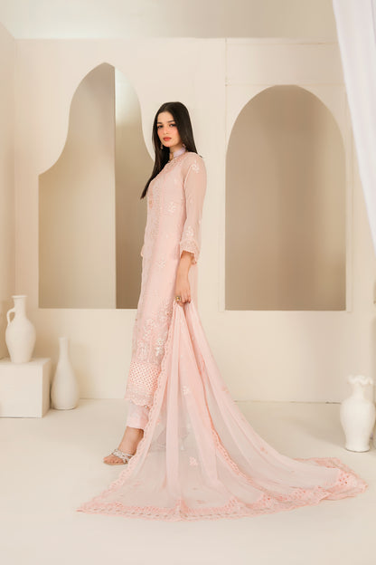 EMBER 3pcs SEMI-Stitched Emb CHIFFON