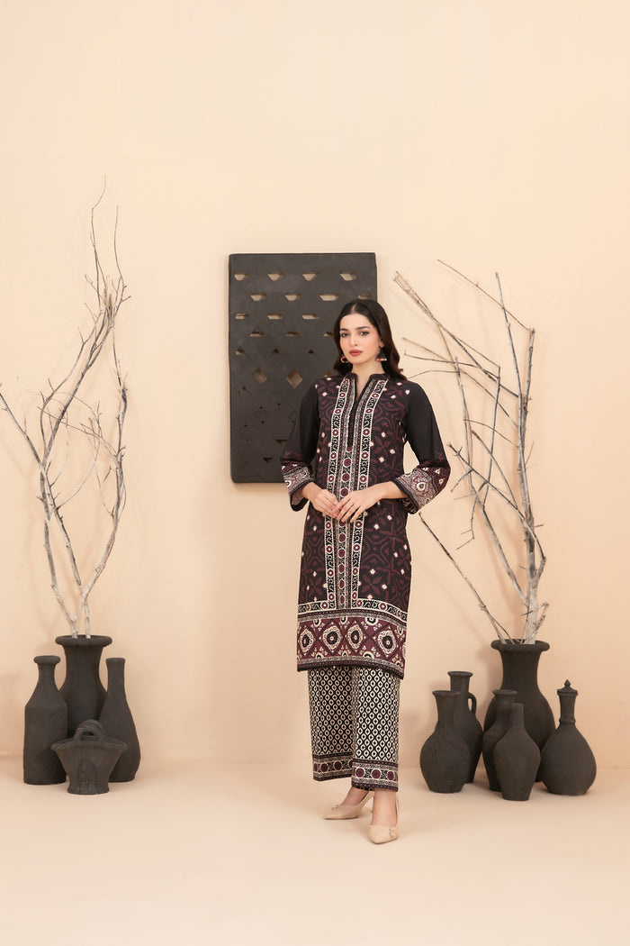 Dinah 2pcs Stitched Printed Khaddar [D-4606]