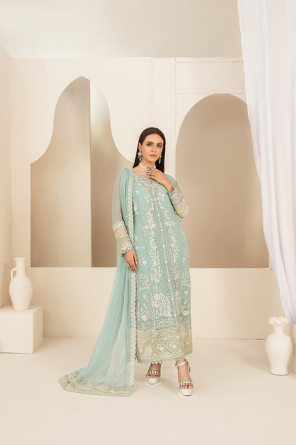 EMBER 3pcs SEMI-Stitched Emb CHIFFON