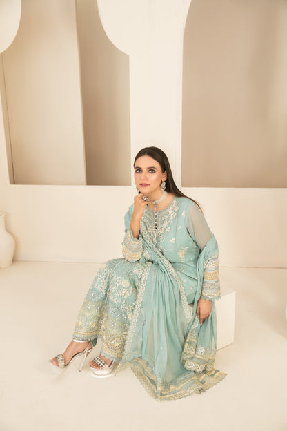 EMBER 3pcs SEMI-Stitched Emb CHIFFON