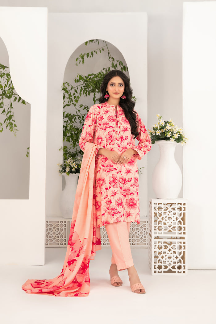 Zova 3pcs Stitched Printed Staple [D-4755]