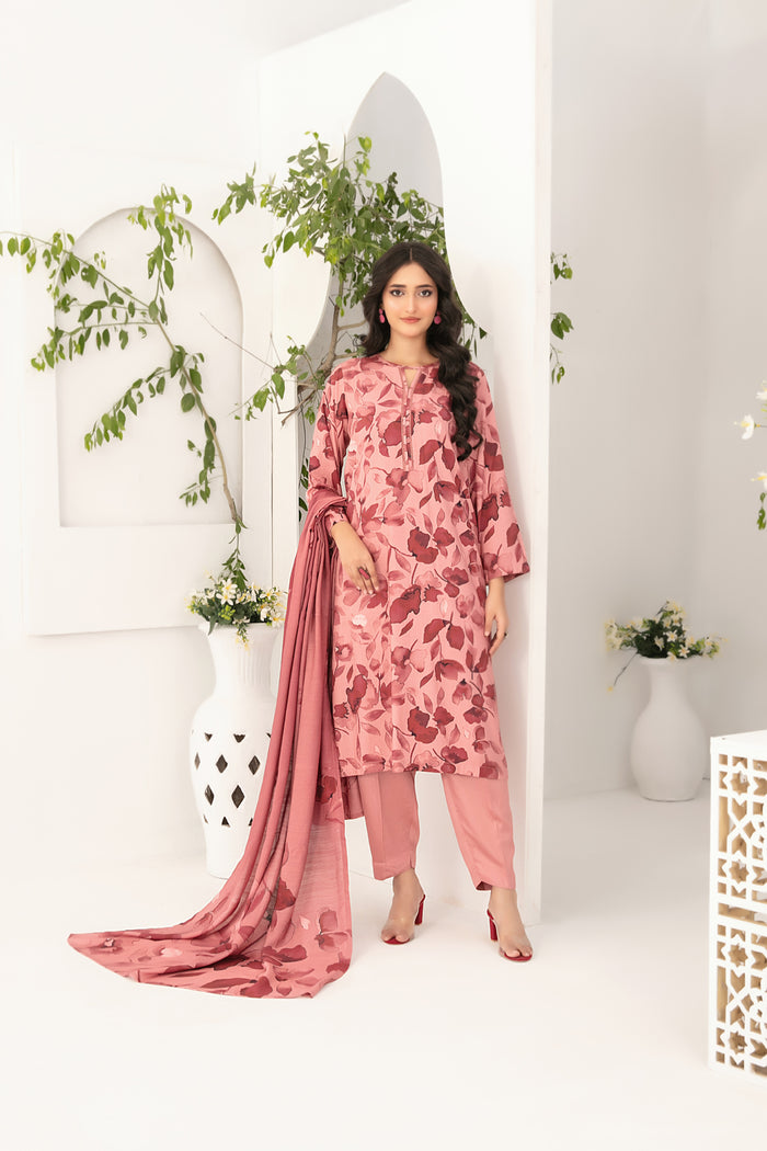 Zova 3pcs Stitched Printed Staple [D-4754]