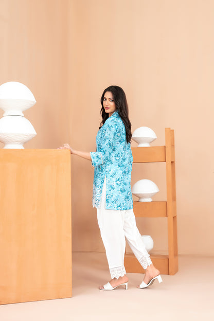 Marella 2pcs Stitched Emb Printed Swiss [D-2074]