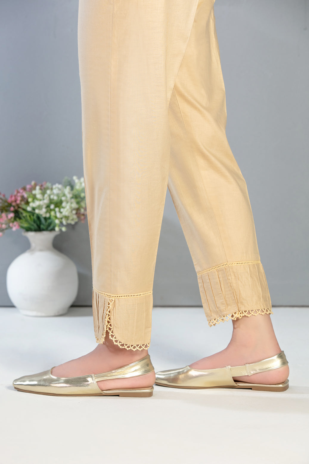 D-1168- C  Cotton Trouser