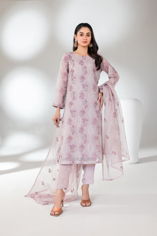 RAAGAINA 3pcs Un-Stitched Emb Fancy Khadi [D-5832]