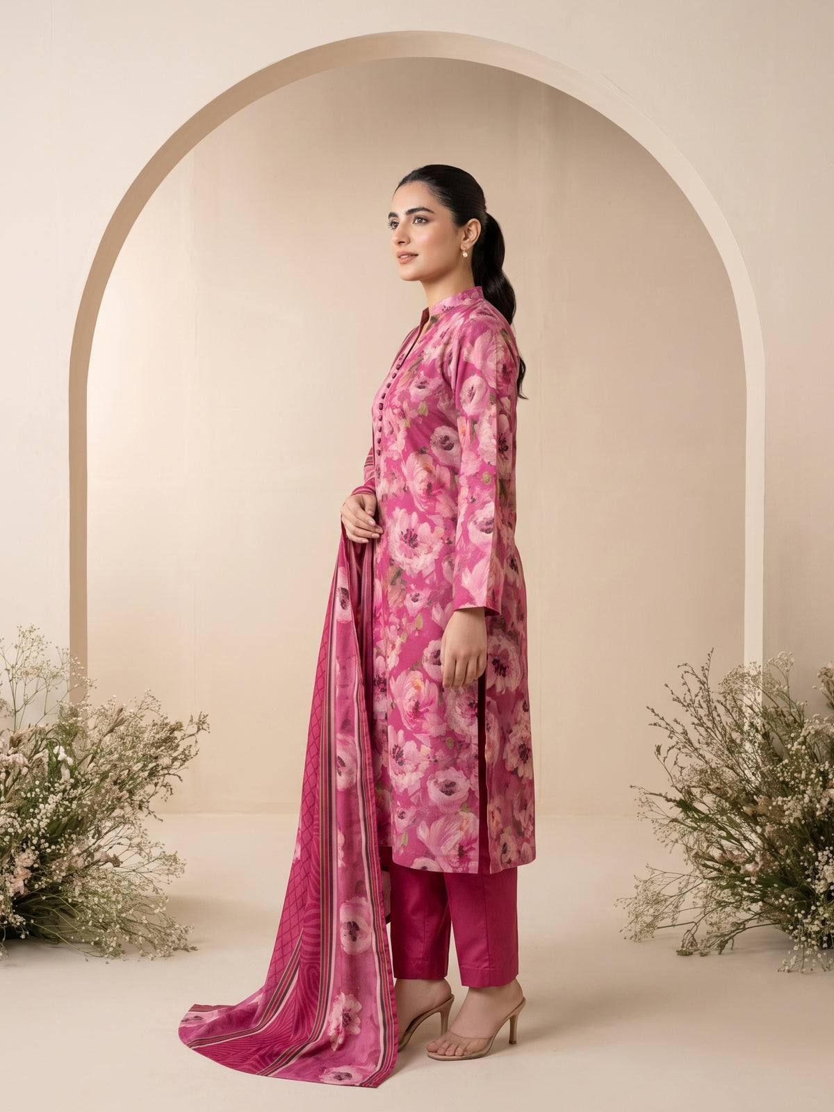 ZEBA 3pcs Un-Stitched Printed Staple [D-6653]