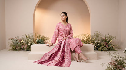 ZEBA 3pcs Un-Stitched Printed Staple [D-6655]