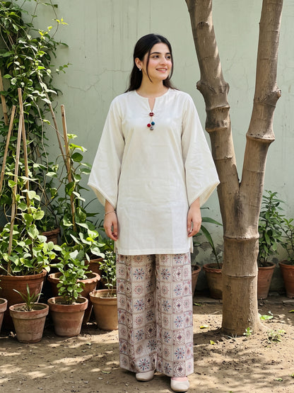 AFSANE 2pcs Stitched Emb Cotton [D-4490]