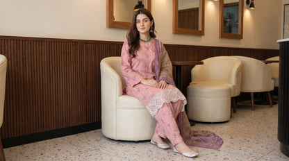ZAINA 3pcs Un-Stitched Emb Printed Cotton [D-5953]
