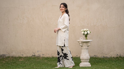 Emaan 2pcs Stitched Printed Crepe [D-4384]