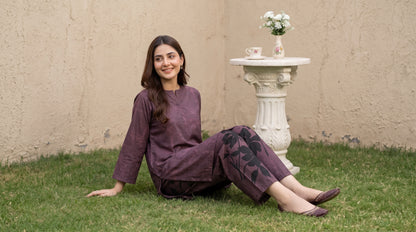 Emaan 2pcs Stitched Printed Crepe [D-4385]