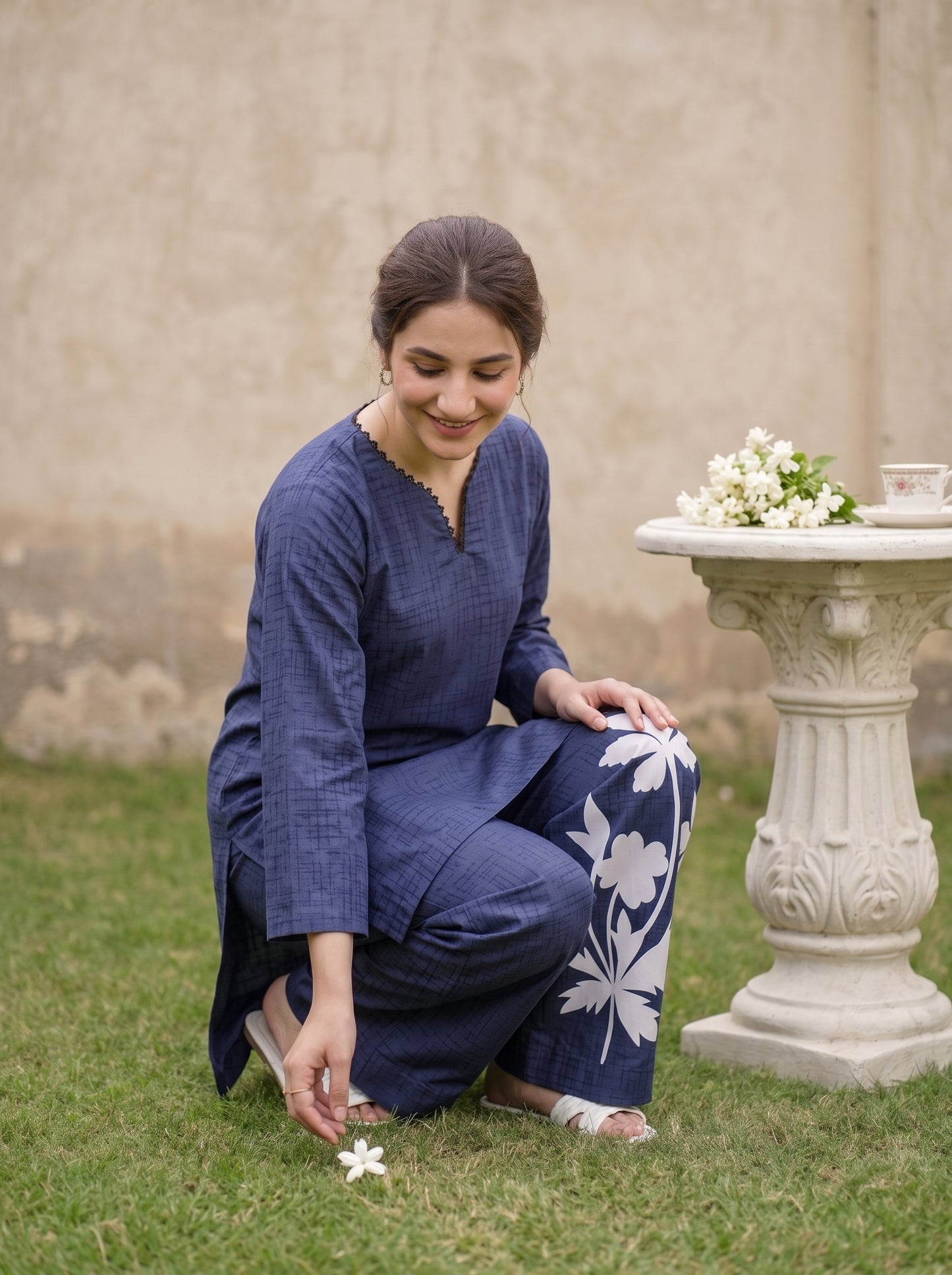 Emaan 2pcs Stitched Printed Crepe [D-4386]
