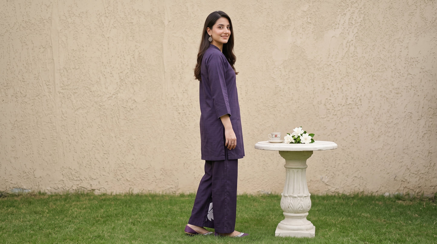 Emaan 2pcs Stitched Printed Crepe [D-4387]