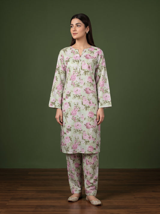 Elyora 2pcs Stitched Printed Cotton [D-4362]