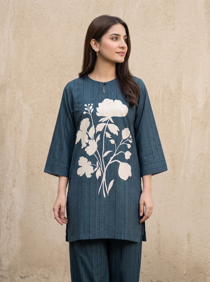 Emaan 2pcs Stitched Printed Crepe [D-4095]