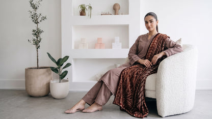 AERIS 3pcs Stitched Jacquard Dhanak [D-6743]