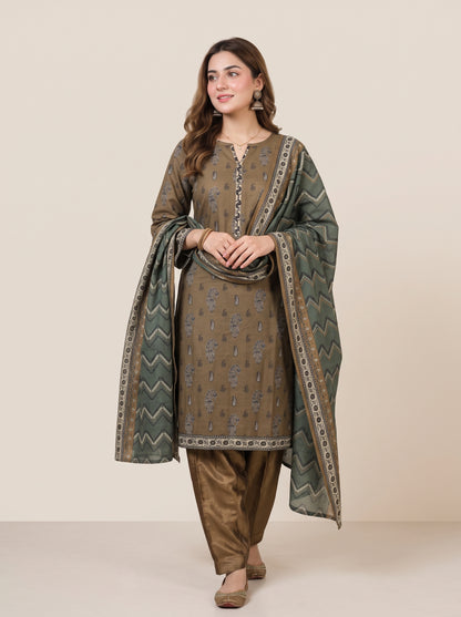 GHAZAL 3pcs Stitched Printed Khaddar [D-6267]