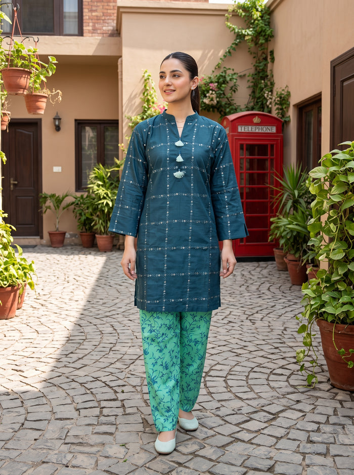 SOHINA 2pcs Stitched Emb Cotton [D-4106]
