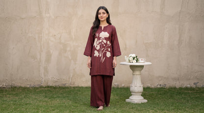 Emaan 2pcs Stitched Printed Crepe [D-4094]