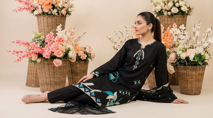 ZERANE 3pcs Un-Stitched Emb Viscose [D-5953]