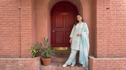 NAZIK 3pcs Stitched Emb Khaddi [D-1795]