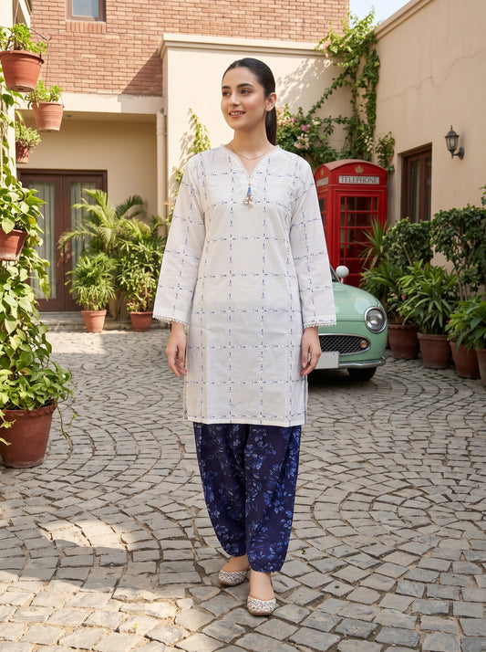 SOHINA 2pcs Stitched Emb Cotton [D-4104]