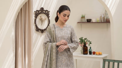 SAHAR 3pcs Un-Stitched Emb Viscose [D-6604]