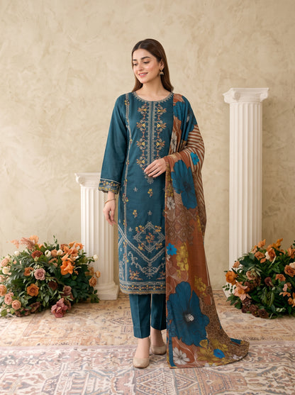 INARA 3pcs Un-Stitched Emb Viscose [D-6216]