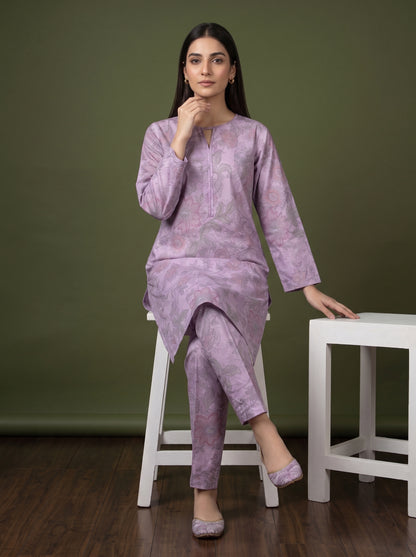 Elyora 2pcs Stitched Printed Cotton [D-4365]