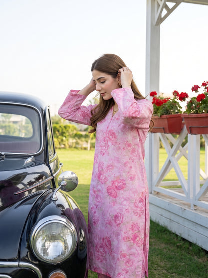 AURYN V-1 2pcs Stitched Printed Lawn [D-3204]