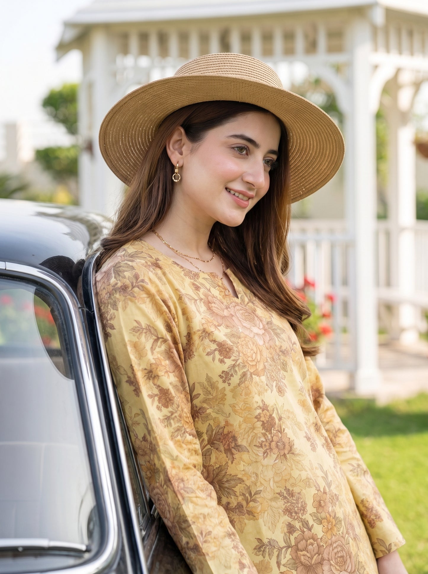 AURYN V-1 2pcs Stitched Printed Lawn [D-3206]