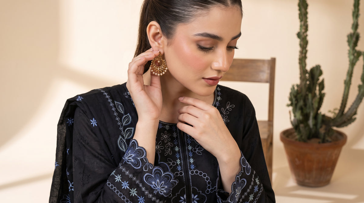 MARJAAN 3pcs Un-Stitched Emb Dhanak [D-5878]
