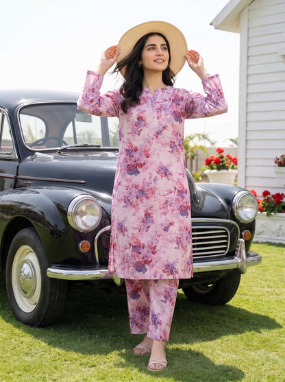 AURYN V-2 2pcs Stitched Printed Lawn [D-3209]