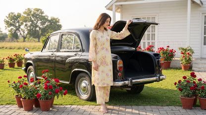 AURYN V-2 2pcs Stitched Printed Lawn [D-3210]
