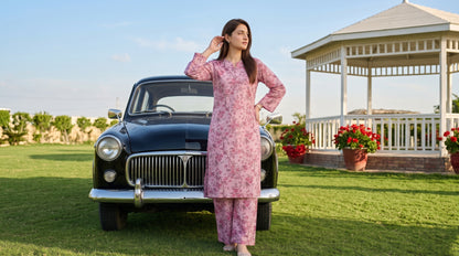 AURYN V-3 2pcs Stitched Printed Lawn [D-3215]