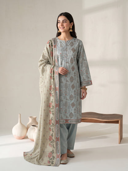 MAHRUKH 3pcs UN-Stitched Printed Khaddar [D-6143]