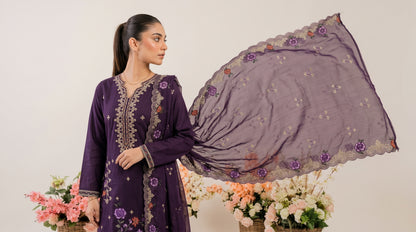 ZERANE 3pcs Un-Stitched Emb Viscose [D-5947]