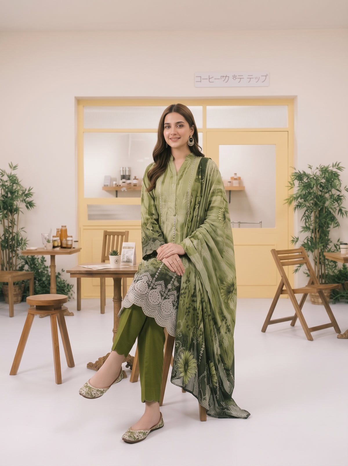 MIRAAS 3pcs Un-Stitched Emb Printed Staple [D-5927]