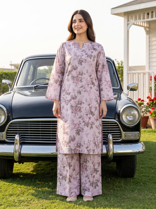 AURYN V-3 2pcs Stitched Printed Lawn [D-3221]