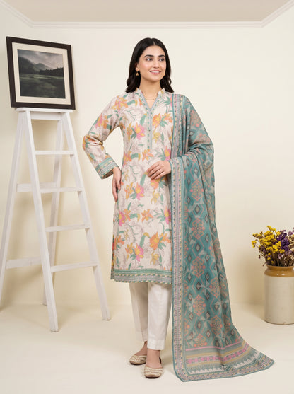 LAVINIA 3pcs Un-Stitched Printed Lawn [D-02]