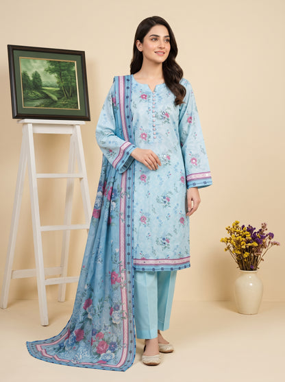 LAVINIA 3pcs Un-Stitched Printed Lawn [D-08]